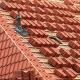 Tile roof stacked